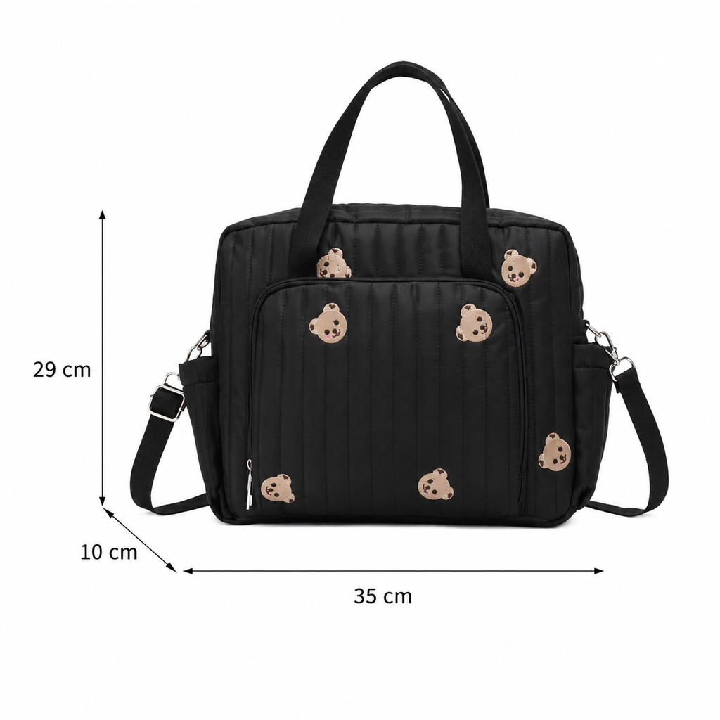 Sac à langer matelassé motif ourson