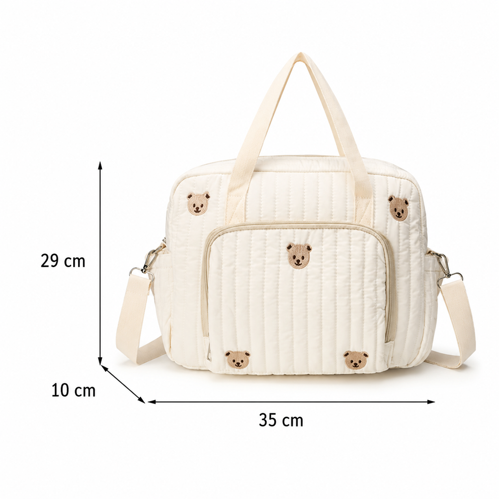 Sac à langer Petit Ourson format compact 35 × 10 × 29 cm