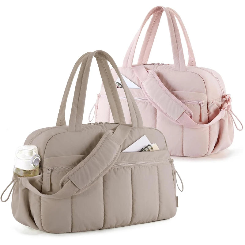 Sacs à langer fourre-tout kaki et rose, grands formats multi-poches