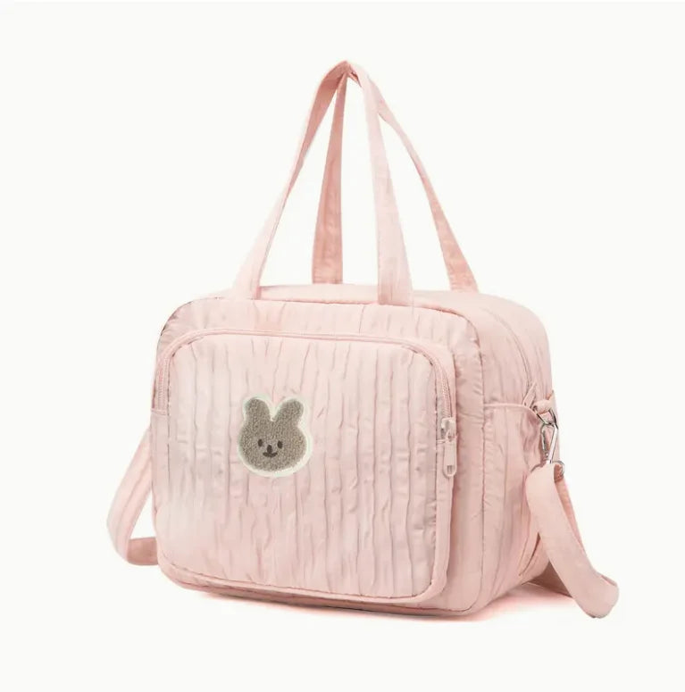 Sac à langer motif lapin pour le change de bébé