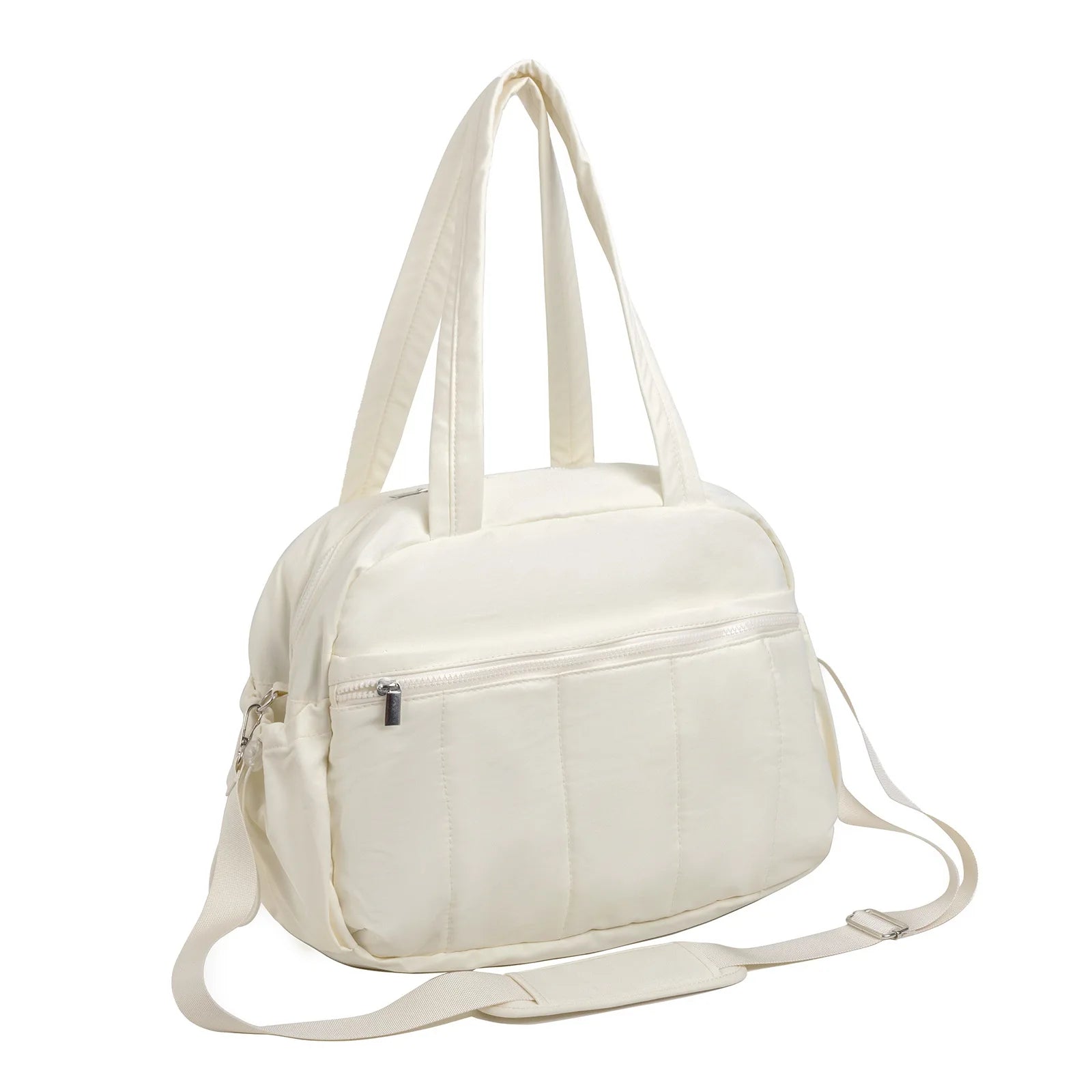 Sac à langer fourre-tout beige déperlant avec port épaule