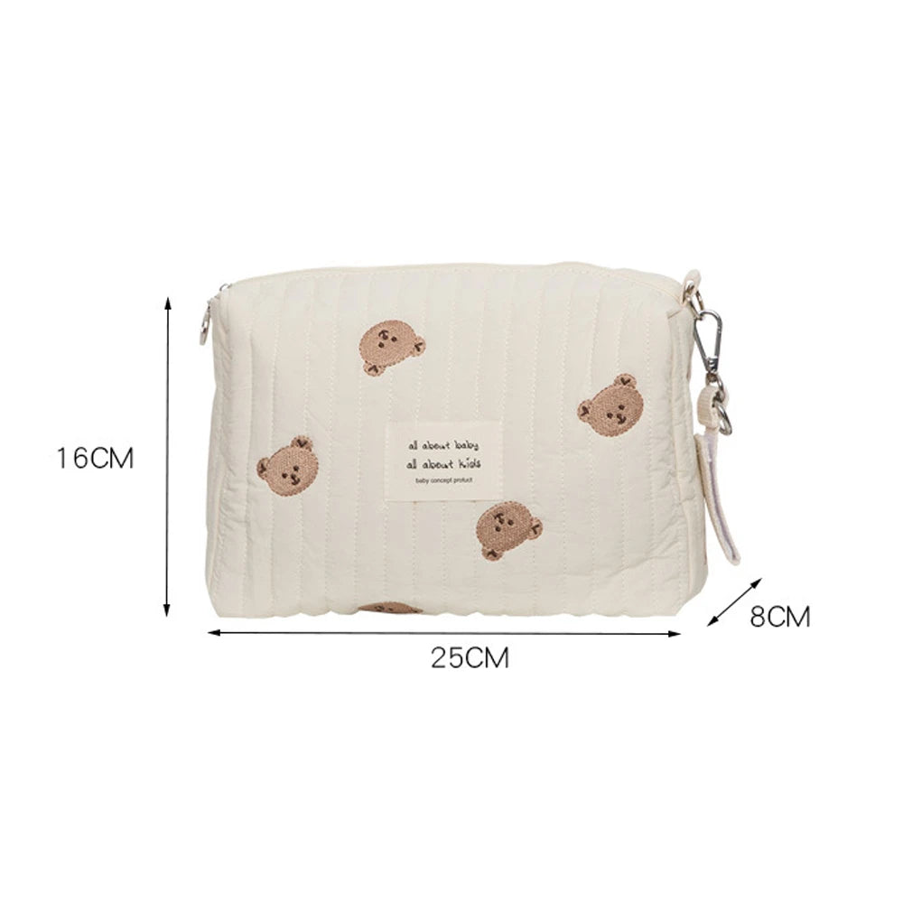 Pochette à couches bébé motif ourson