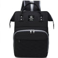 Sac à dos à langer noir pour papa, design sobre et grande capacité